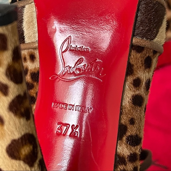 ❤️CHRISTIAN LOUBOUTIN❤️ Leopard Print Booties - Picture 10 of 14